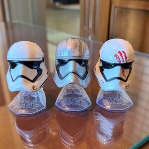 Star Wars White and Silver First Order Stormtrooper Helmet Collectible Set